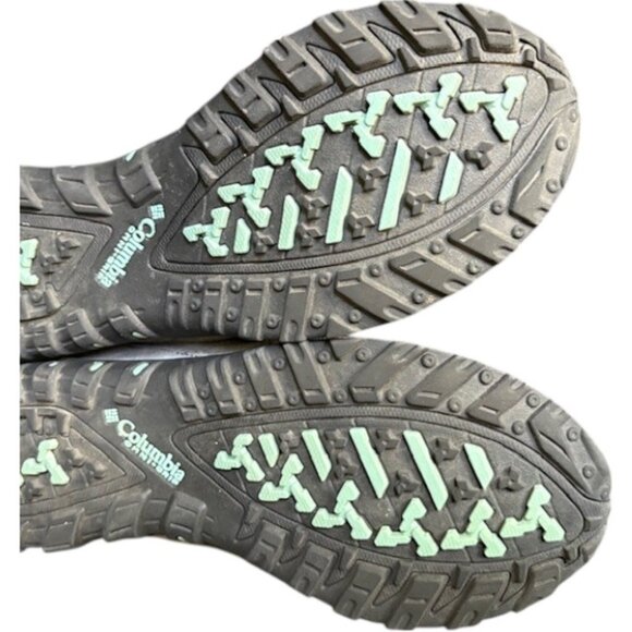 Columbia Access Point II Waterproof Trail/Hiking Shoes - Gray/Turquoise - 8.5 - Picture 10 of 12